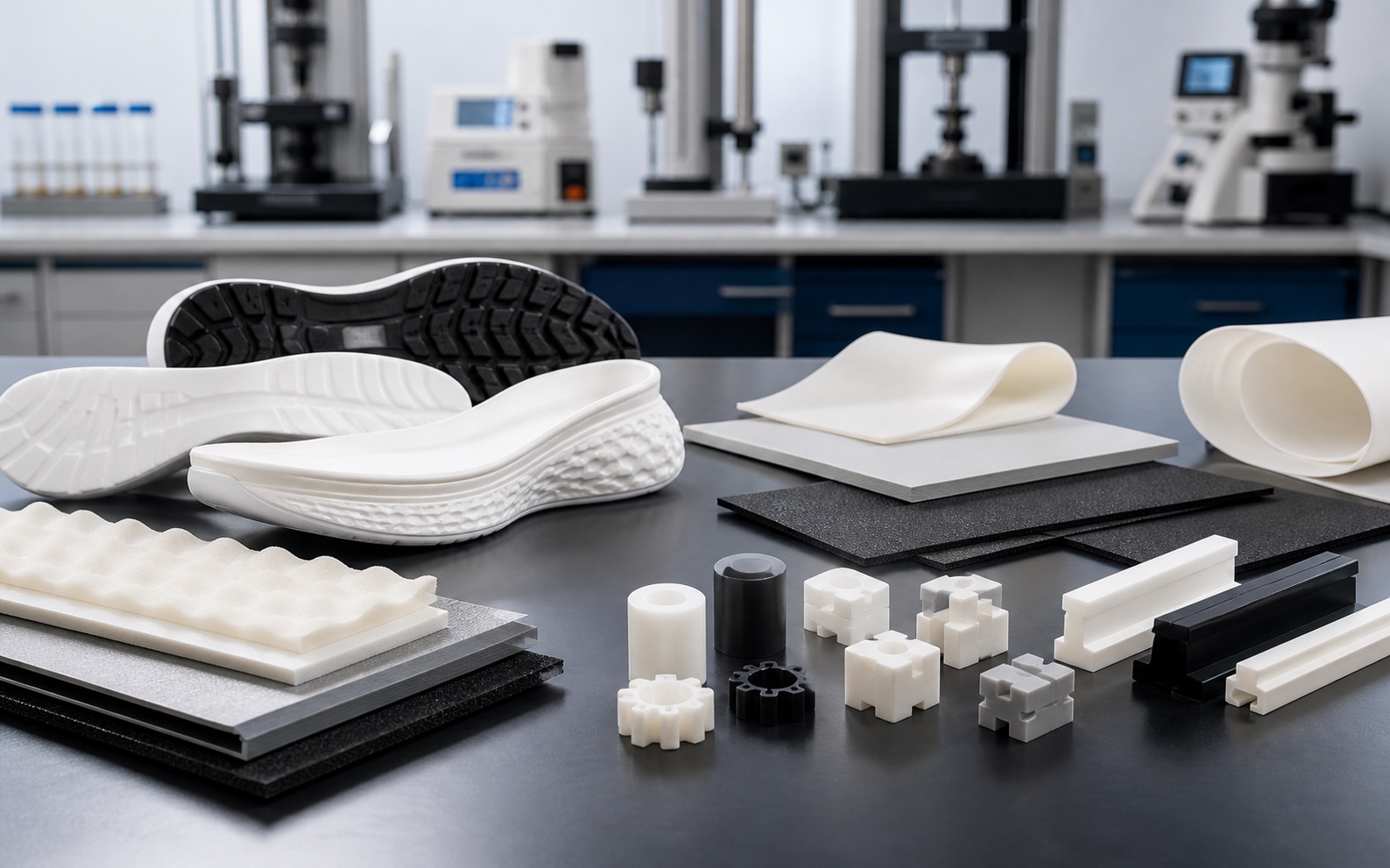 Footwear and flexible components